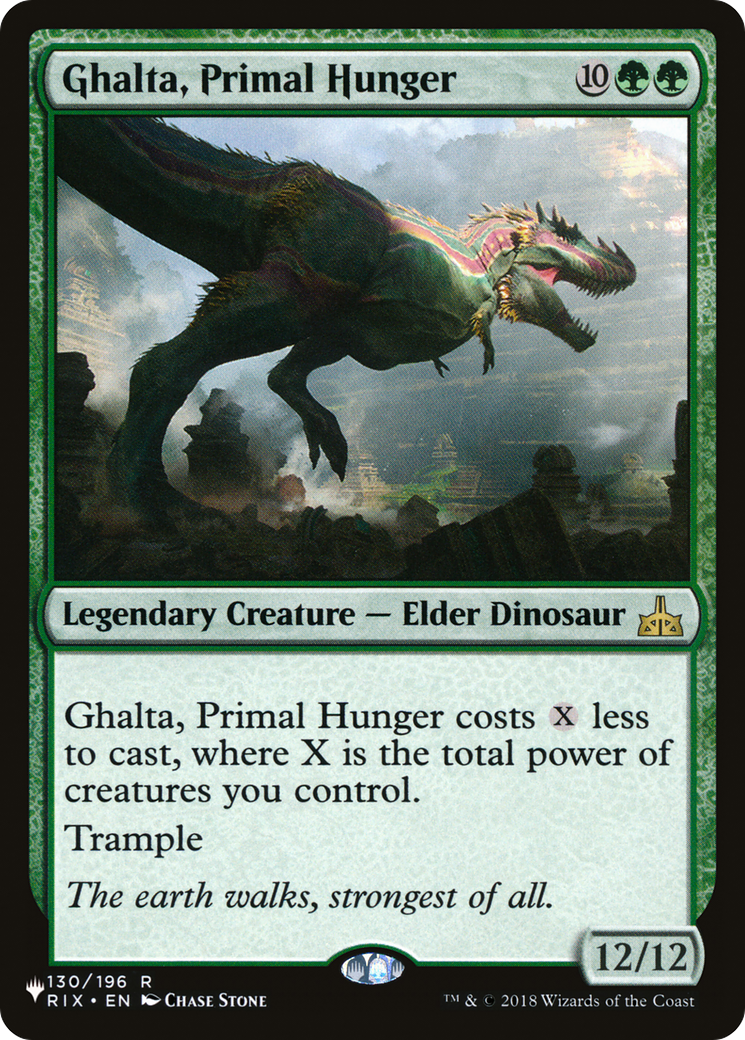 Ghalta, Primal Hunger (LIST-130/196) [Mystery Booster] The List MTG Single Wizards of the Coast