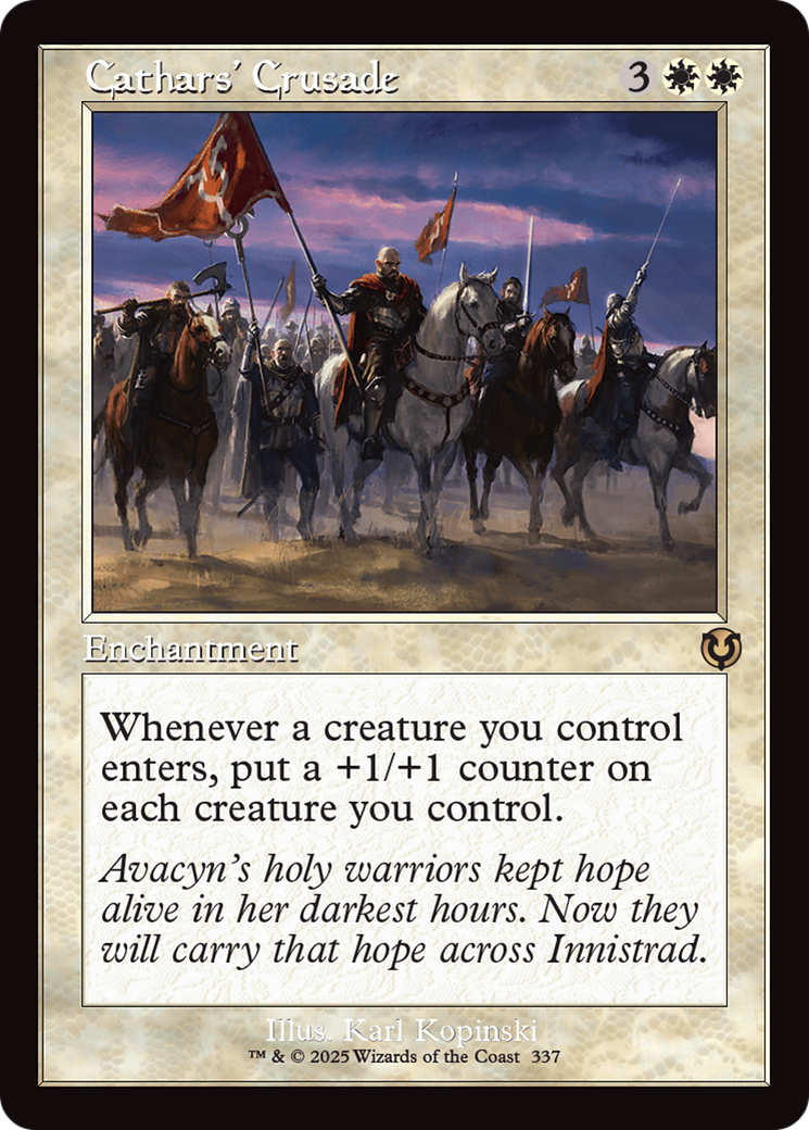 Cathars' Crusade (INR-337) [Innistrad Remastered] Foil MTG Single Wizards of the Coast