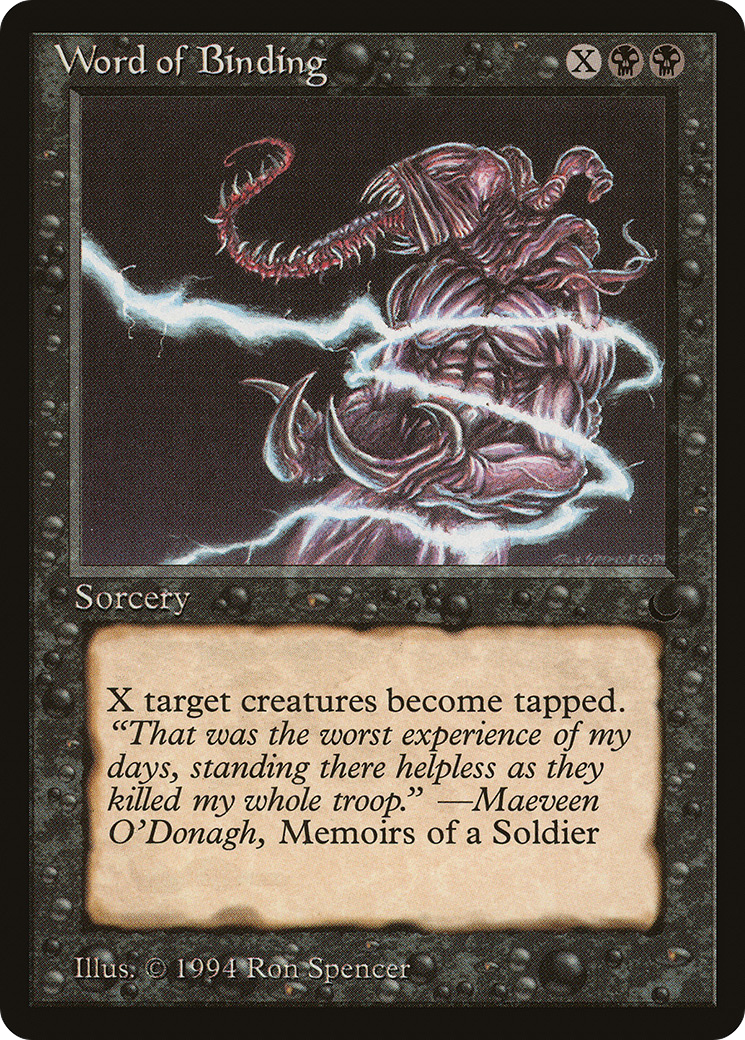 Word of Binding (DRK-055) [Oldschool] The Dark MTG Single Wizards of the Coast