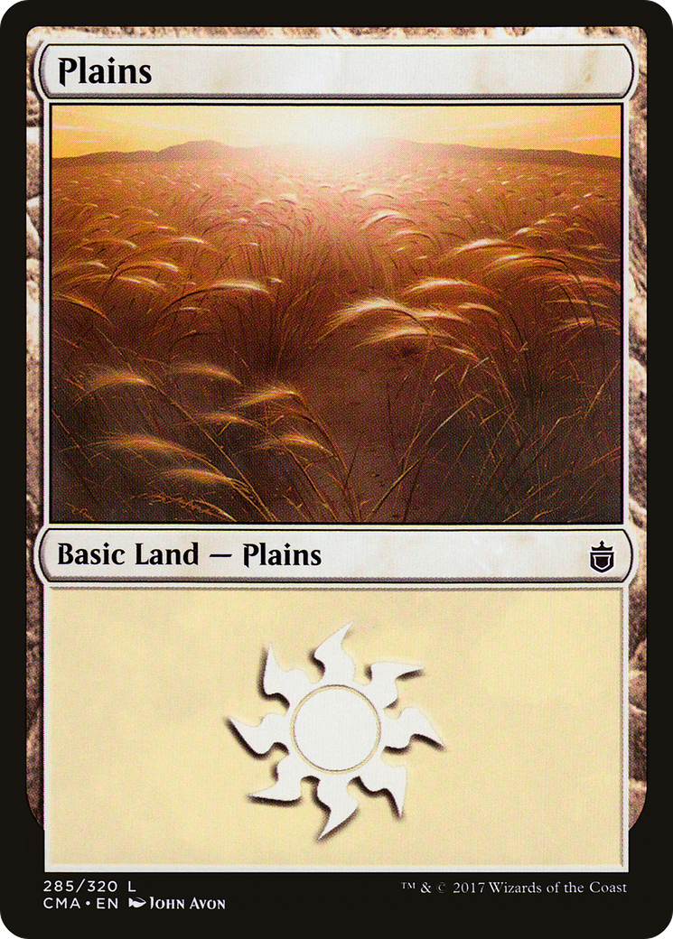 Plains (CMA-285) [Commander Anthology] MTG Single Wizards of the Coast