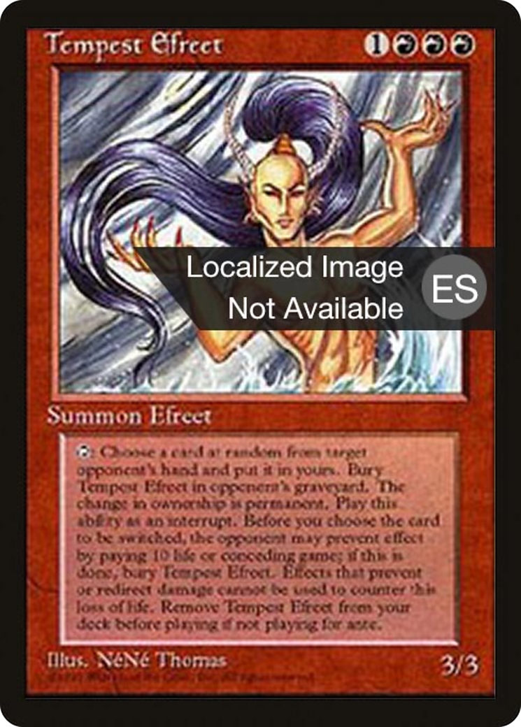 Tempest Efreet (4BB-225) [Fourth Edition Foreign Black Border] MTG Single Wizards of the Coast