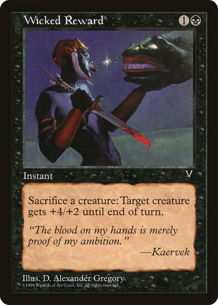 Wicked Reward (VIS-075) [Visions] MTG Single Wizards of the Coast