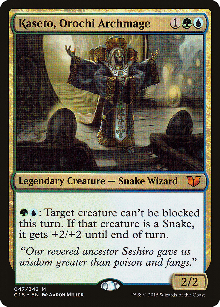 Kaseto, Orochi Archmage (C15-047) [Commander 2015] MTG Single Wizards of the Coast