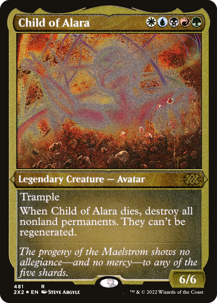 Child of Alara (Foil Etched) (2X2-481) [Double Masters 2022] Foil MTG Single Wizards of the Coast