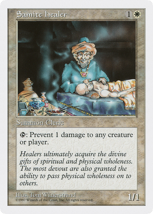 Samite Healer (5ED-058) [Fifth Edition] MTG Single Wizards of the Coast