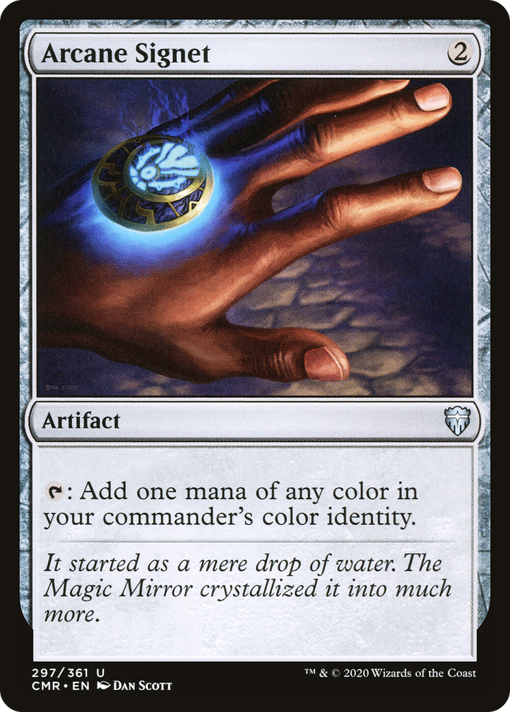 Arcane Signet (CMR-297) [Commander Legends] Foil MTG Single Wizards of the Coast
