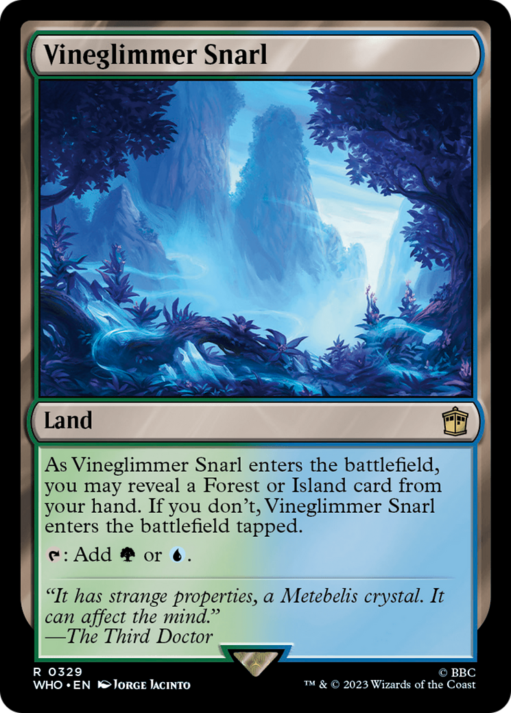 Vineglimmer Snarl (WHO-329) [Doctor Who] MTG Single Wizards of the Coast