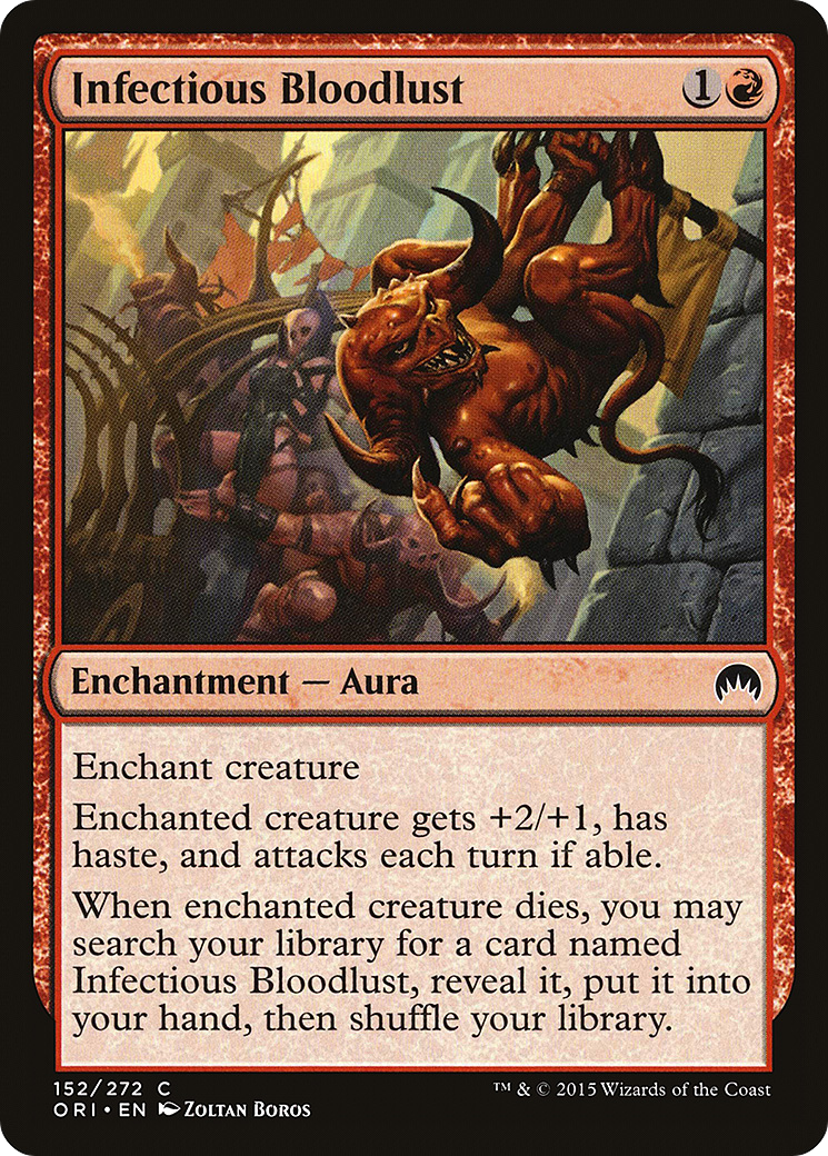 Infectious Bloodlust (ORI-152) [Magic Origins] MTG Single Wizards of the Coast