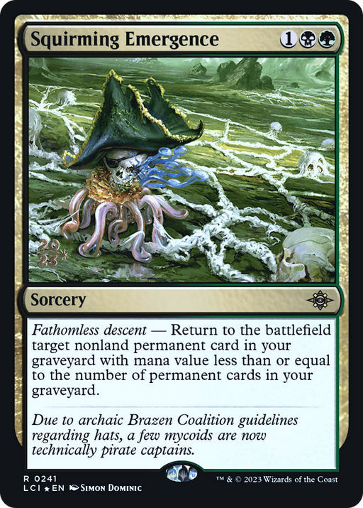 Squirming Emergence (PRE-241) [The Lost Caverns of Ixalan Promos] Foil MTG Single Wizards of the Coast