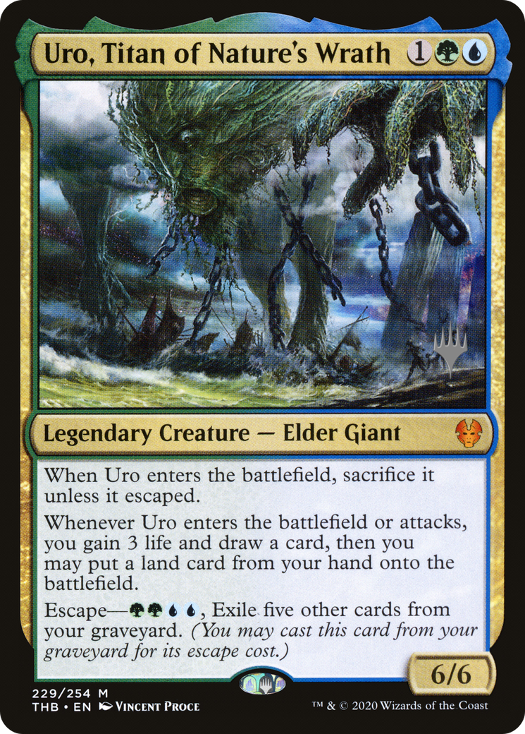 Uro, Titan of Nature's Wrath (PPTHB-229) [Theros Beyond Death Promos] Foil MTG Single Wizards of the Coast