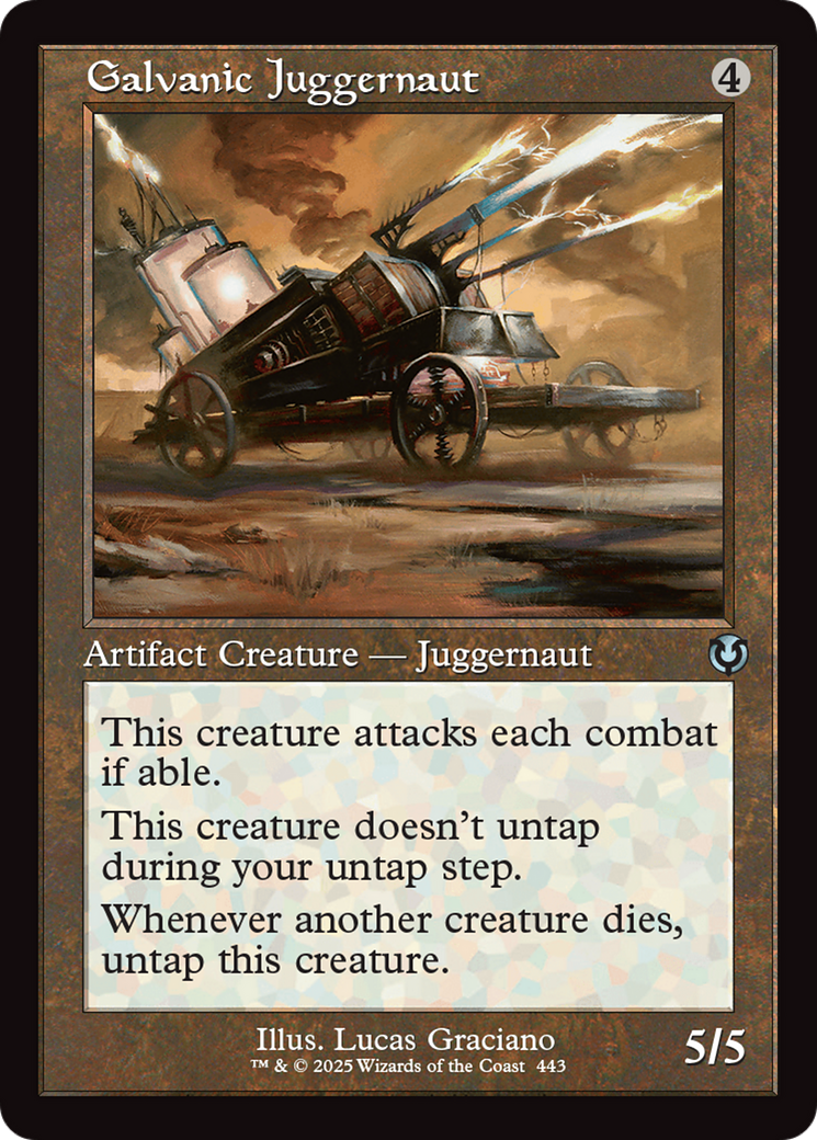 Galvanic Juggernaut (INR-443) [Innistrad Remastered] Foil MTG Single Wizards of the Coast