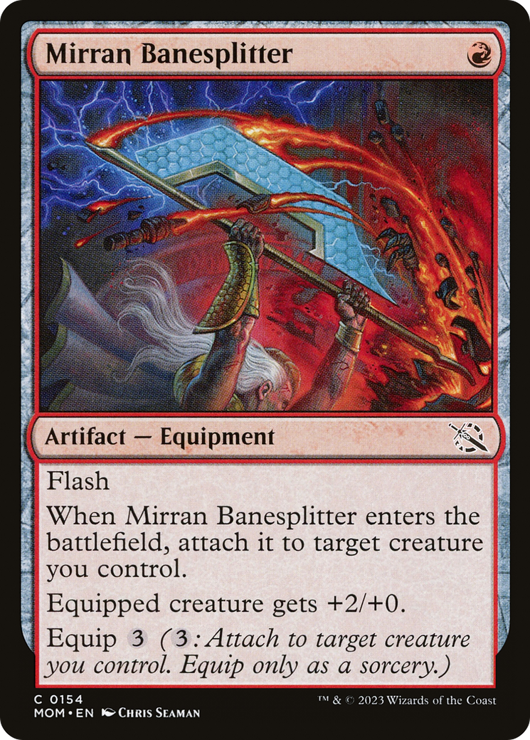 Mirran Banesplitter (MOM-154) [March of the Machine] Foil MTG Single Wizards of the Coast