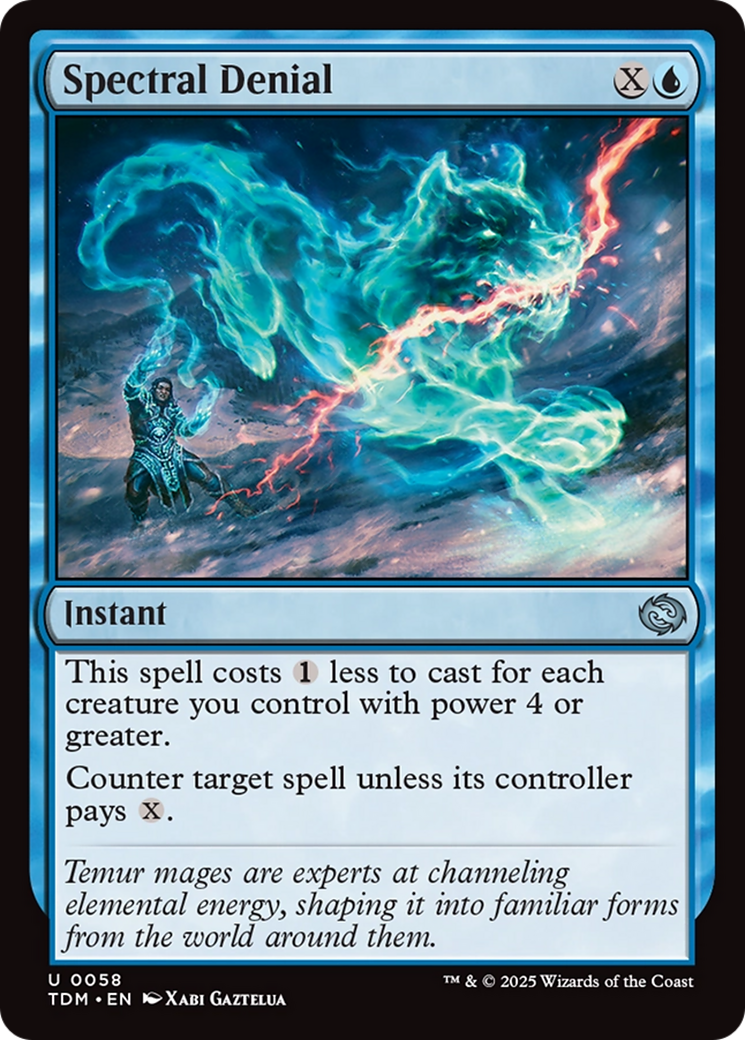 Spectral Denial (TDM-058) [Tarkir: Dragonstorm] Foil MTG Single Wizards of the Coast