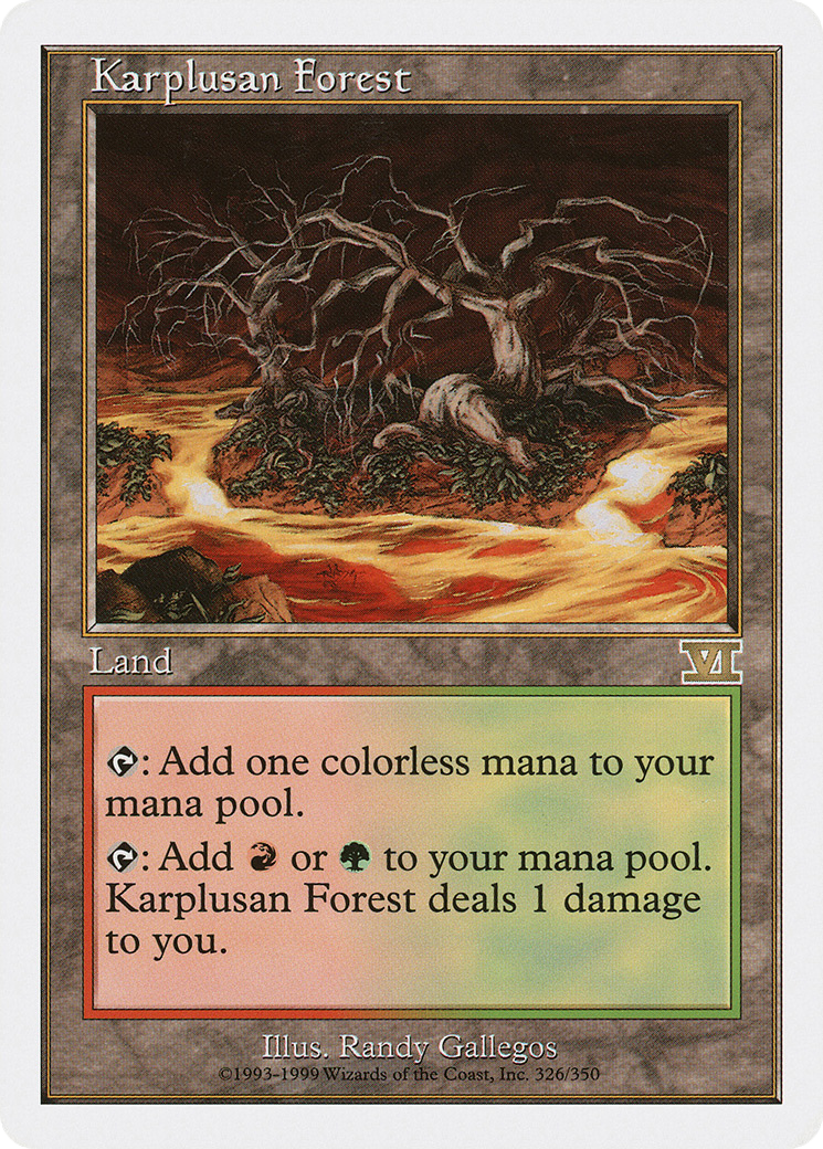 Karplusan Forest (6ED-326) [Classic Sixth Edition] MTG Single Wizards of the Coast