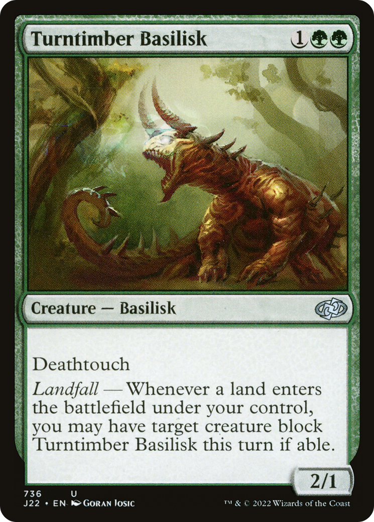 Turntimber Basilisk (J22-736) [Jumpstart 2022] MTG Single Wizards of the Coast