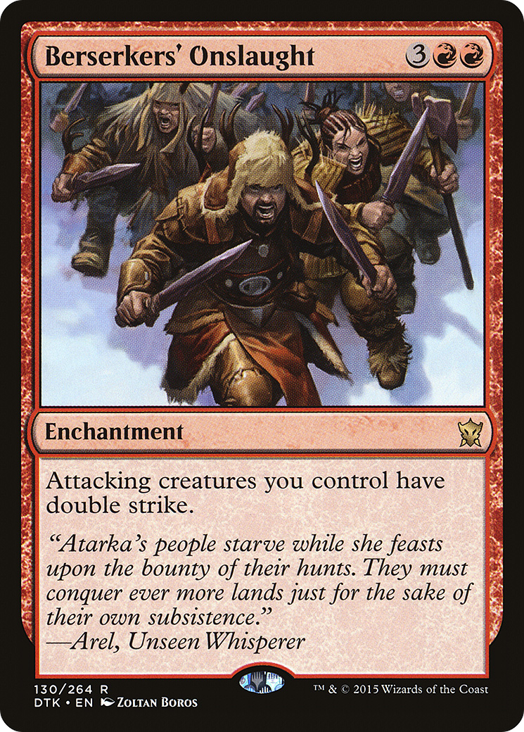 Berserkers' Onslaught (DTK-130) [Dragons of Tarkir] MTG Single Wizards of the Coast