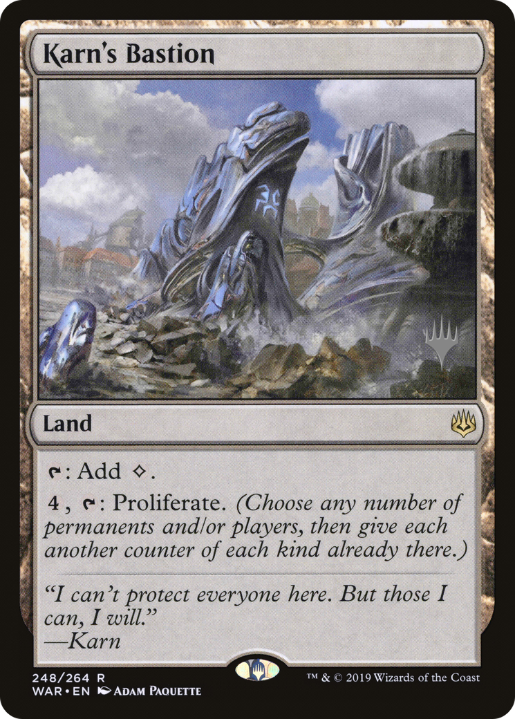 Karn's Bastion (PPELD-248) [War of the Spark Promos] MTG Single Wizards of the Coast
