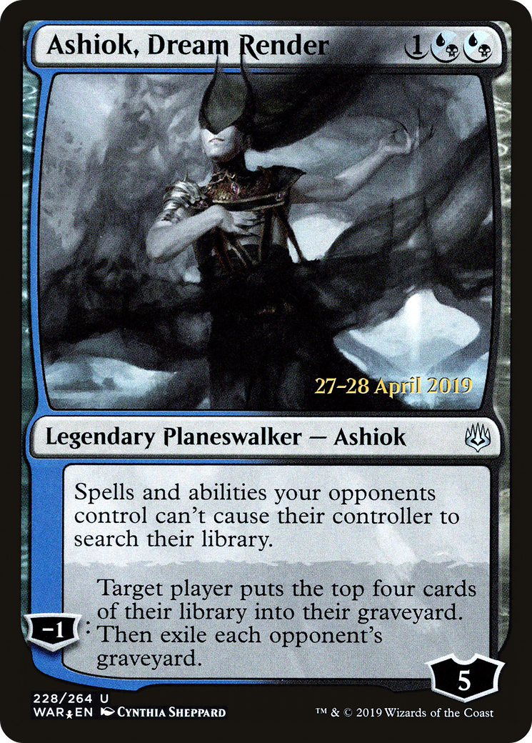 Ashiok, Dream Render (PRE-228) [War of the Spark Promos] Foil MTG Single Wizards of the Coast
