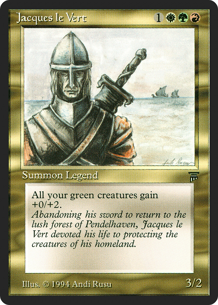 Jacques le Vert (LEG-232) [Oldschool] Legends MTG Single Wizards of the Coast