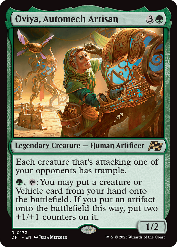 Oviya, Automech Artisan (DFT-173) [Aetherdrift] Foil MTG Single Wizards of the Coast