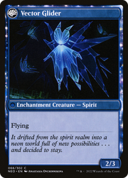 The Modern Age // Vector Glider (NEO-066) [Kamigawa: Neon Dynasty] Foil MTG Single Wizards of the Coast