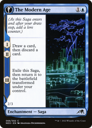 The Modern Age // Vector Glider (NEO-066) [Kamigawa: Neon Dynasty] Foil MTG Single Wizards of the Coast