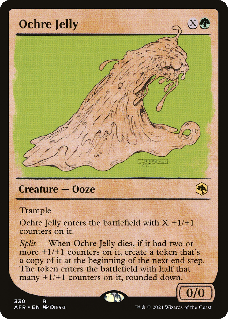 Ochre Jelly (AFR-330) [Adventures in the Forgotten Realms] (Showcase) MTG Single Wizards of the Coast