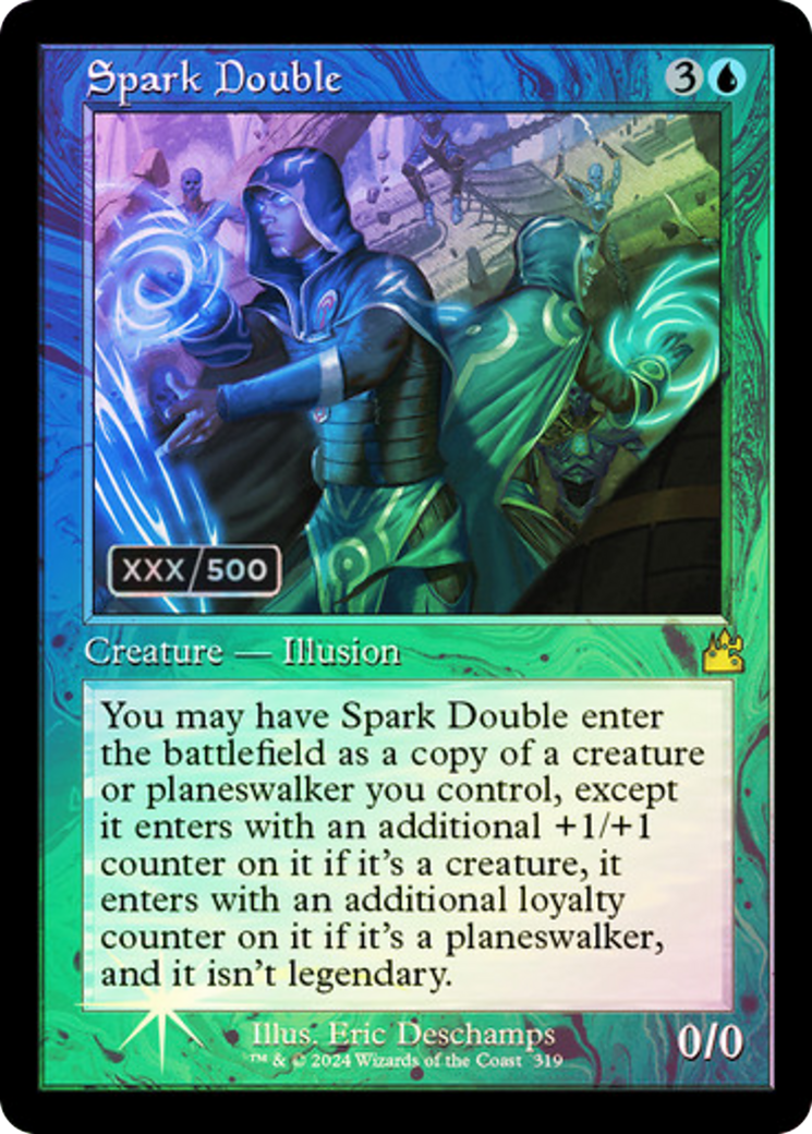 Spark Double (Serial Numbered) (RVR-319) [Ravnica Remastered] Foil MTG Single Wizards of the Coast
