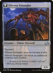 Tangleclaw Werewolf // Fibrous Entangler (EMN-174) [Eldritch Moon] MTG Single Wizards of the Coast