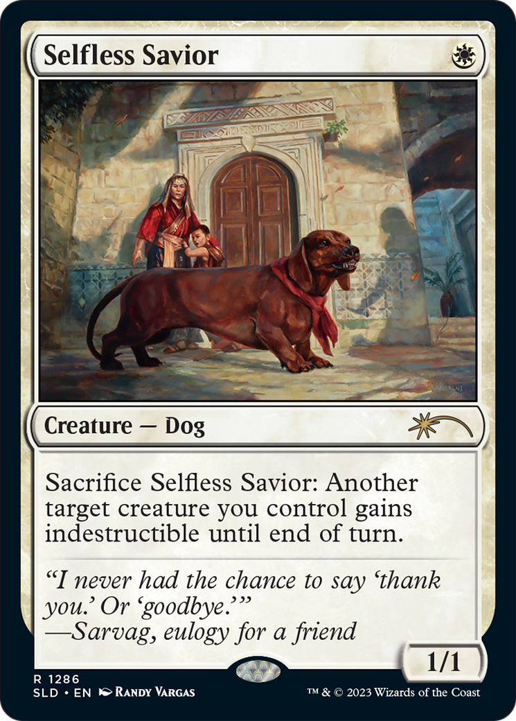 Selfless Savior (SLD-1286) [Secret Lair] Drop MTG Single Wizards of the Coast
