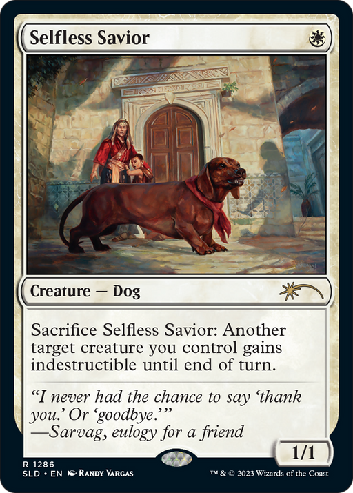 Selfless Savior (SLD-1286) [Secret Lair] Drop MTG Single Wizards of the Coast