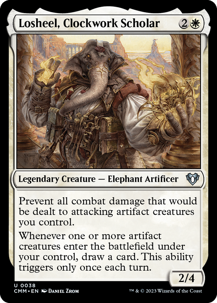 Losheel, Clockwork Scholar (CMM-038) [Commander Masters] Foil MTG Single Wizards of the Coast