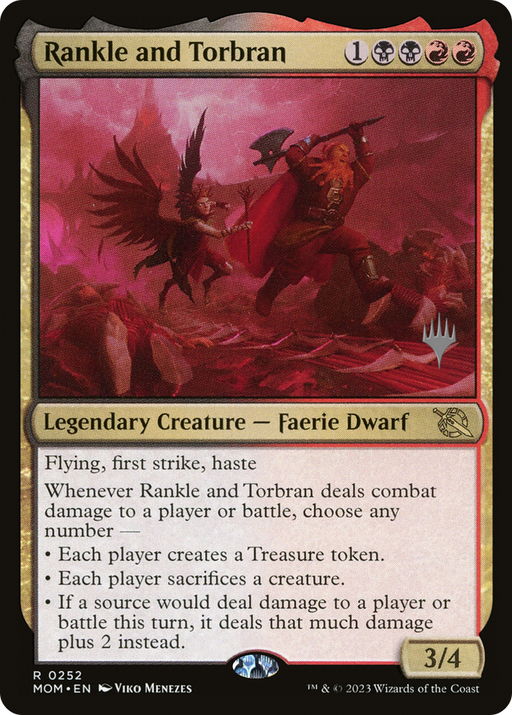 Rankle and Torbran (PPMOM-252) [March of the Machine Promos] MTG Single Wizards of the Coast