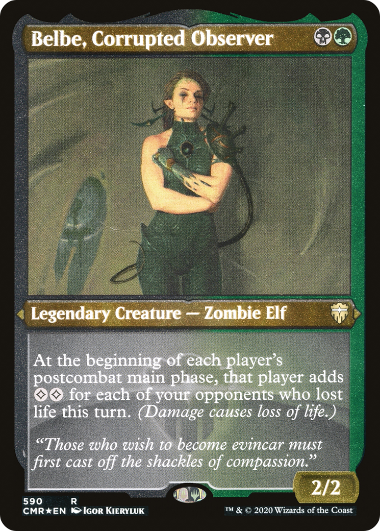 Belbe, Corrupted Observer (Foil Etched) (CMR-590) [Commander Legends] Foil MTG Single Wizards of the Coast