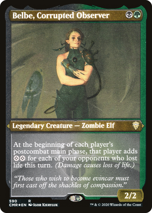 Belbe, Corrupted Observer (Foil Etched) (CMR-590) [Commander Legends] Foil MTG Single Wizards of the Coast