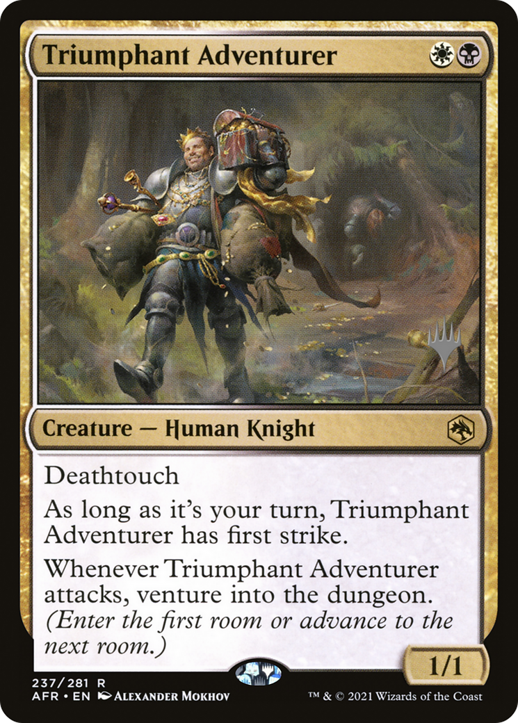 Triumphant Adventurer (PPAFR-237) [Adventures in the Forgotten Realms Promos] Foil MTG Single Wizards of the Coast