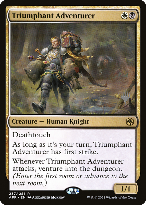 Triumphant Adventurer (PPAFR-237) [Adventures in the Forgotten Realms Promos] Foil MTG Single Wizards of the Coast