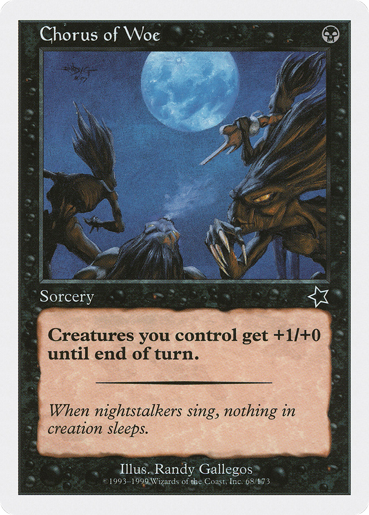 Chorus of Woe (S99-068) [Misc] Starter 1999 MTG Single Wizards of the Coast