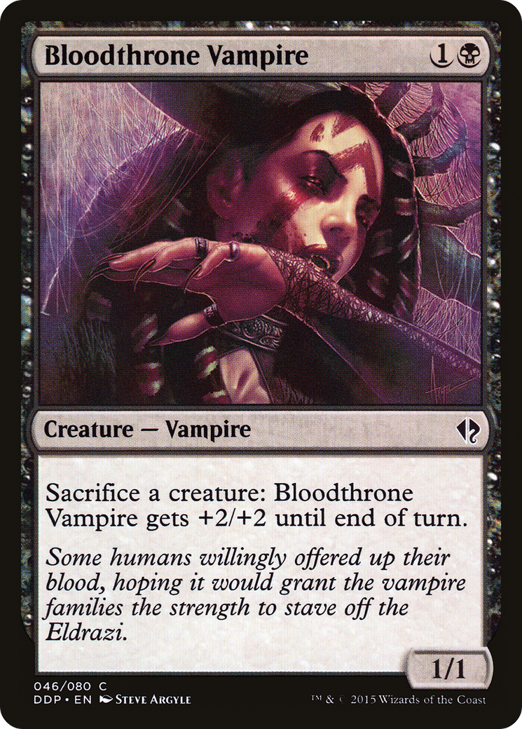 Bloodthrone Vampire (DDP-046) [Misc] Duel Decks: Zendikar vs. Eldrazi MTG Single Wizards of the Coast