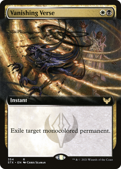 Vanishing Verse (STX-354) [Strixhaven: School of Mages] (Extended Art) MTG Single Wizards of the Coast