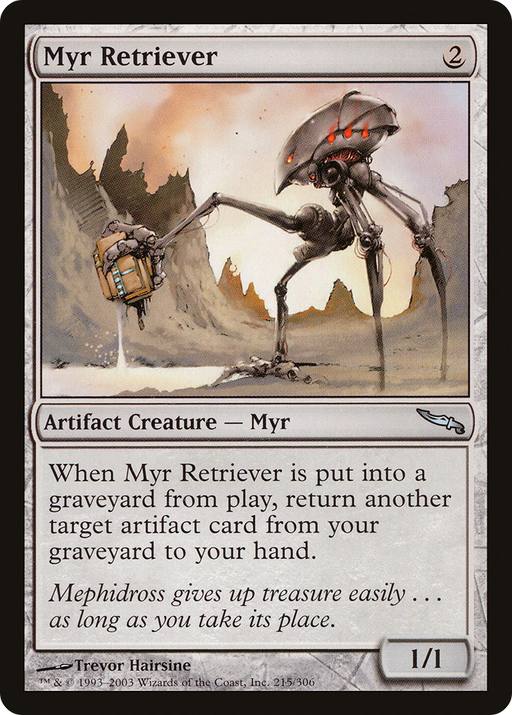 Myr Retriever (MRD-215) [Mirrodin] Foil MTG Single Wizards of the Coast