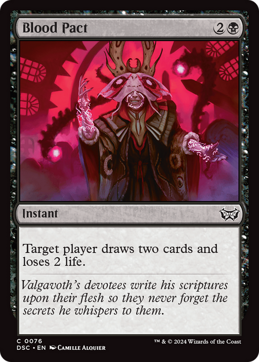 Blood Pact (DSC-076) [Duskmourn: House of Horror Commander] MTG Single Wizards of the Coast