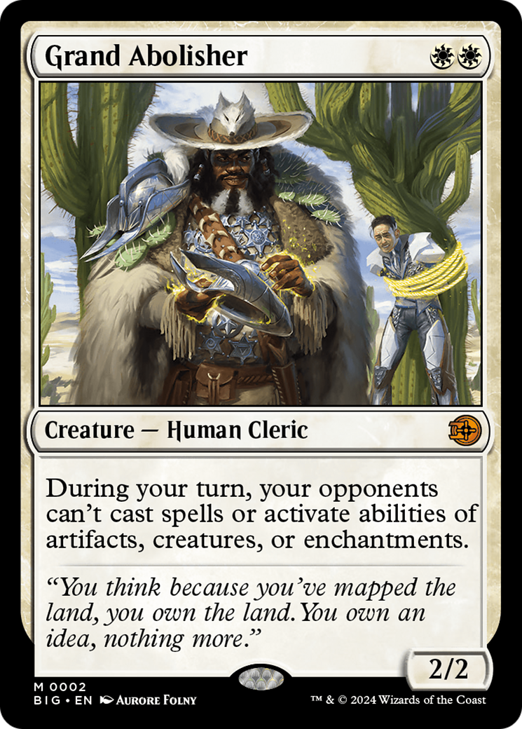 Grand Abolisher (BIG-002) [The Big Score] MTG Single Wizards of the Coast
