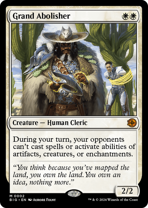 Grand Abolisher (BIG-002) [The Big Score] MTG Single Wizards of the Coast