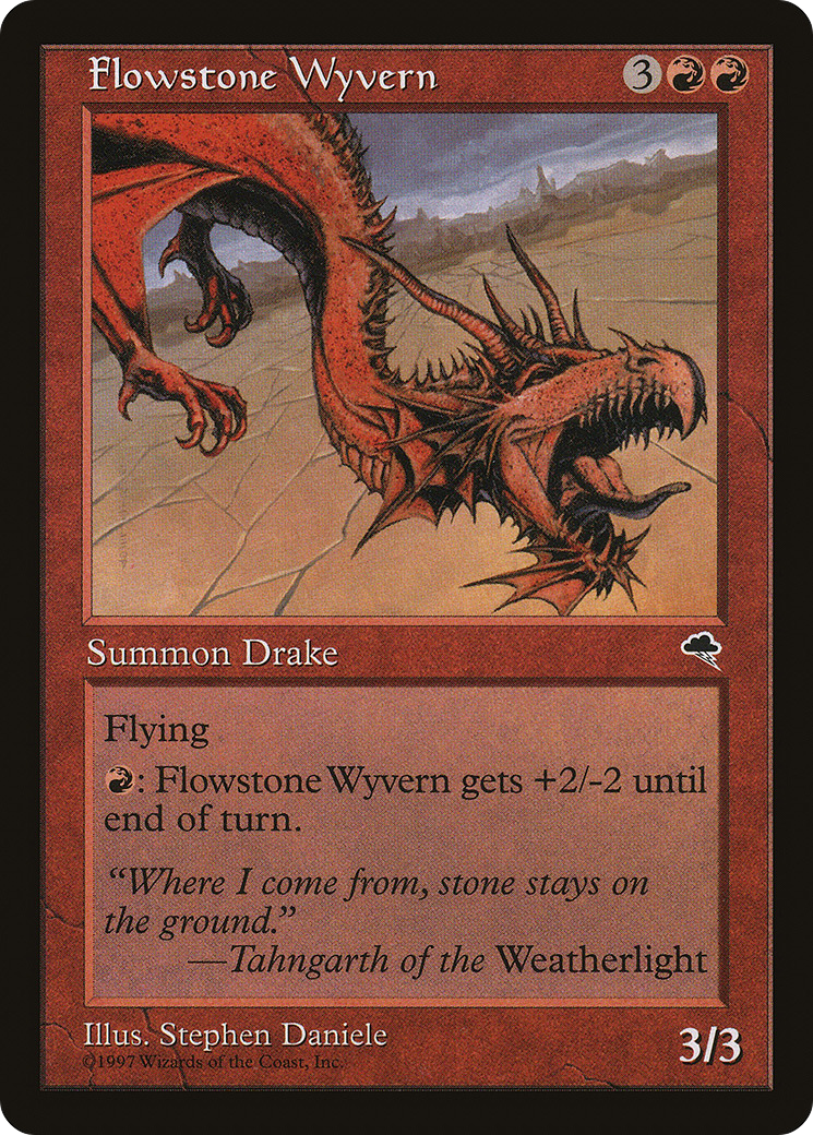 Flowstone Wyvern (TMP-176) [Tempest] MTG Single Wizards of the Coast