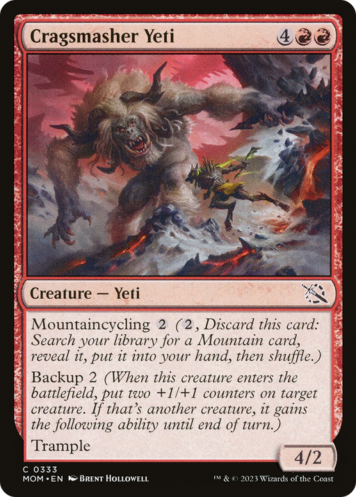 Cragsmasher Yeti (MOM-333) [March of the Machine] Foil MTG Single Wizards of the Coast
