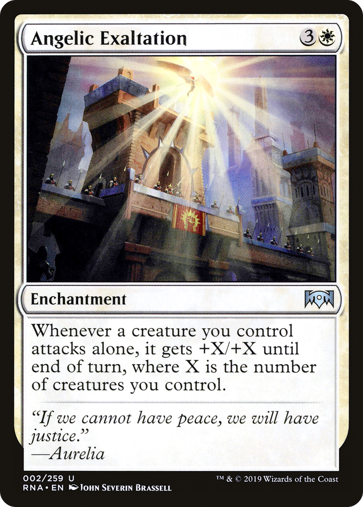 Angelic Exaltation (RNA-002) [Ravnica Allegiance] Foil MTG Single Wizards of the Coast