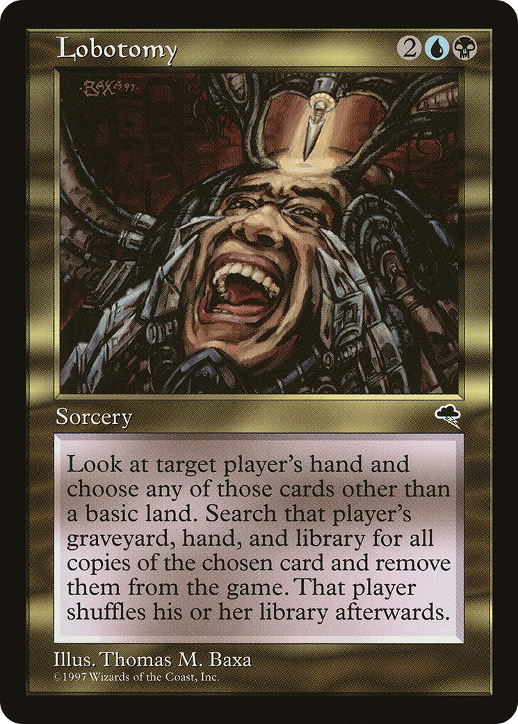 Lobotomy (TMP-267) [Tempest] MTG Single Wizards of the Coast