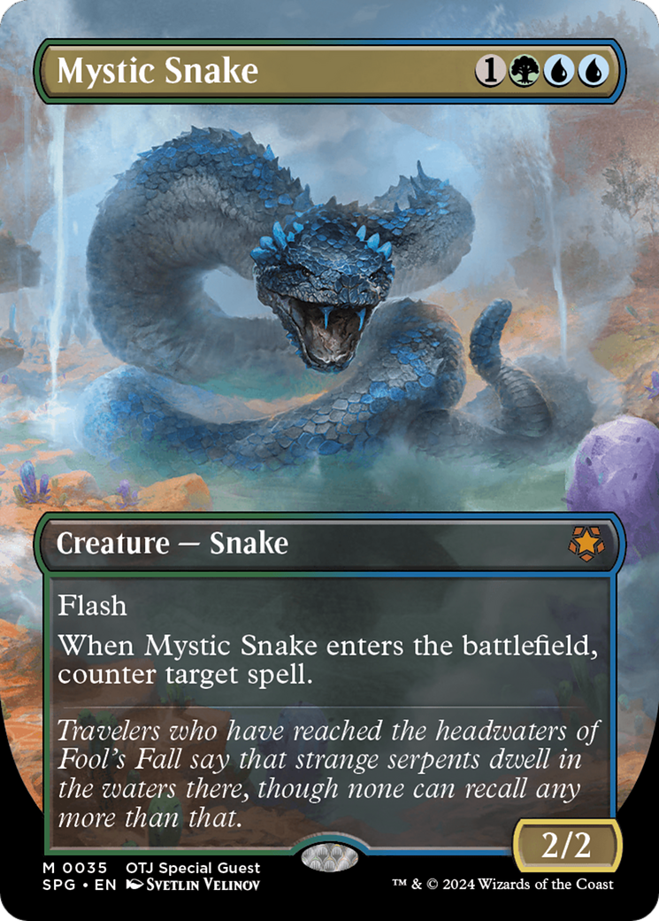 Mystic Snake (SPG-035) [Special Guests] (Borderless) MTG Single Magic: The Gathering