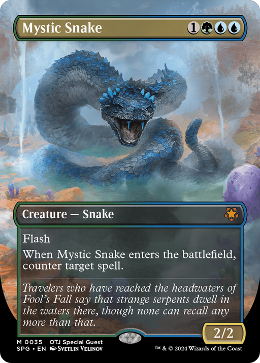 Mystic Snake (SPG-035) [Special Guests] (Borderless) MTG Single Wizards of the Coast
